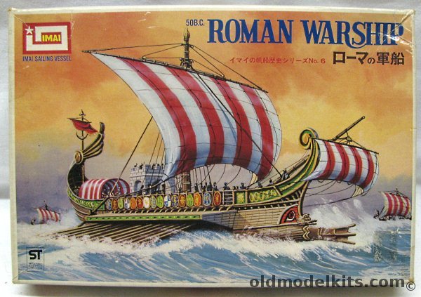 Imai Roman Warship 50 BC, B290-300 plastic model kit